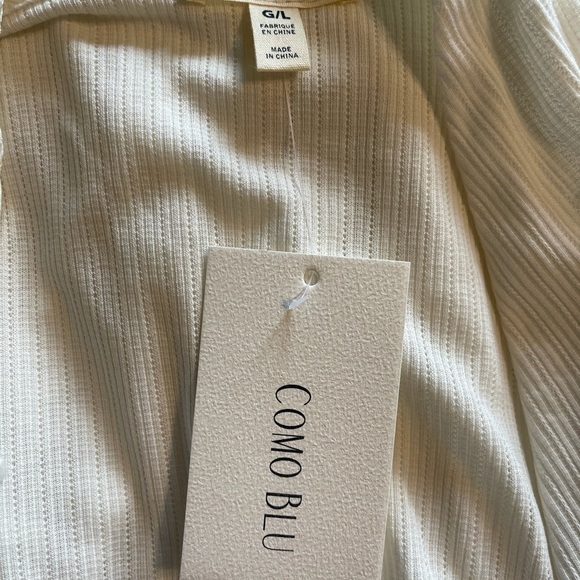Como Blu light weight cardigan size large NWT - Picture 7 of 8